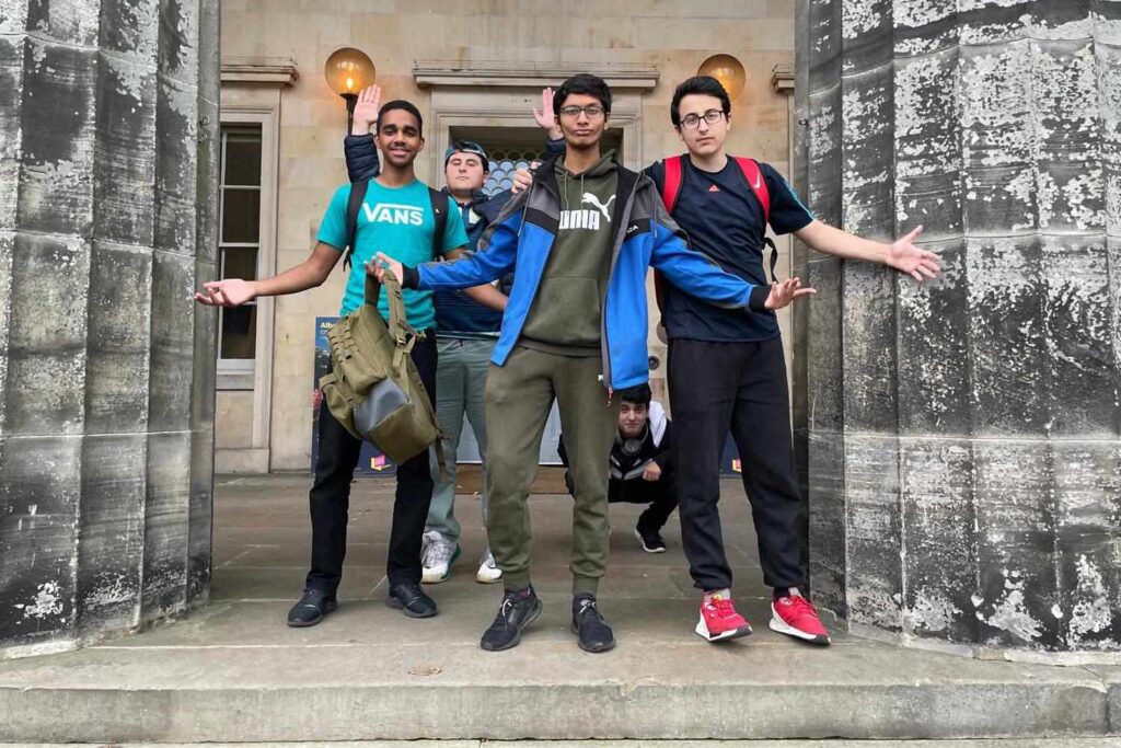 young boys at the national gallery edinburgh