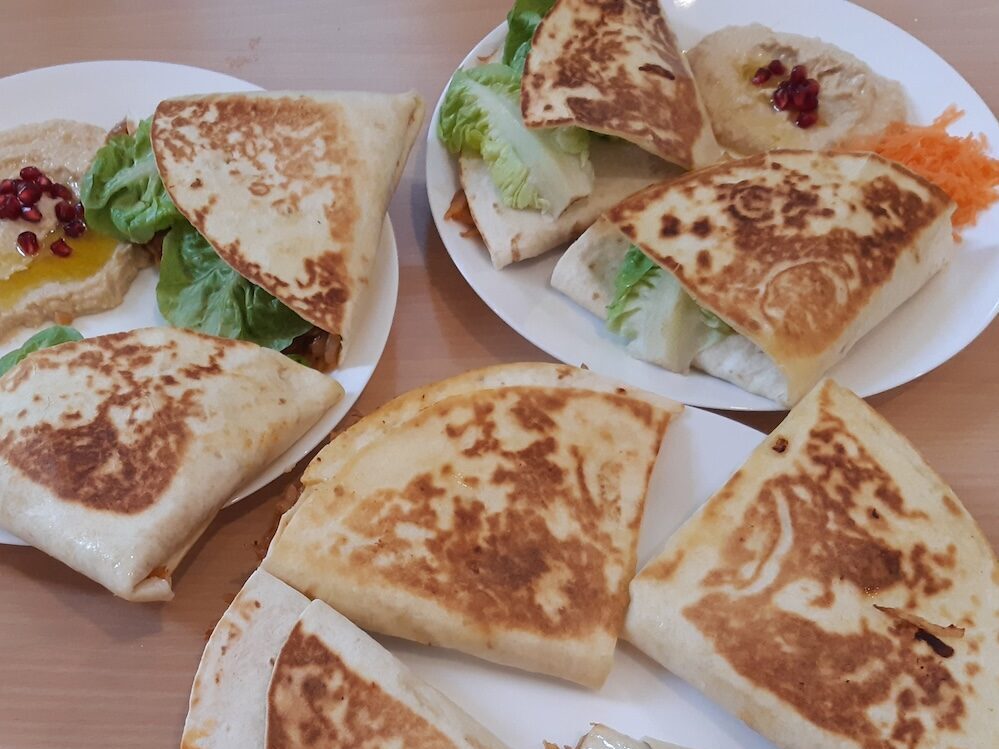 Cafe pancakes at SCOREscotland