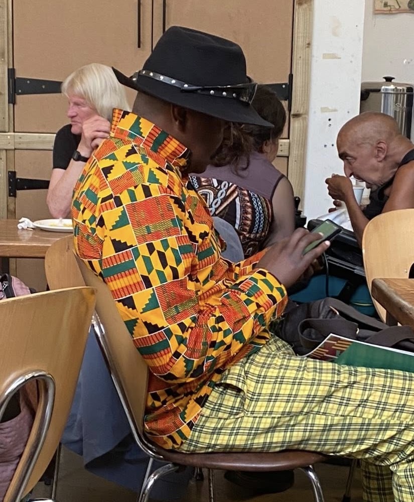 man in loud shirt at SCOREscotland AGM 2025