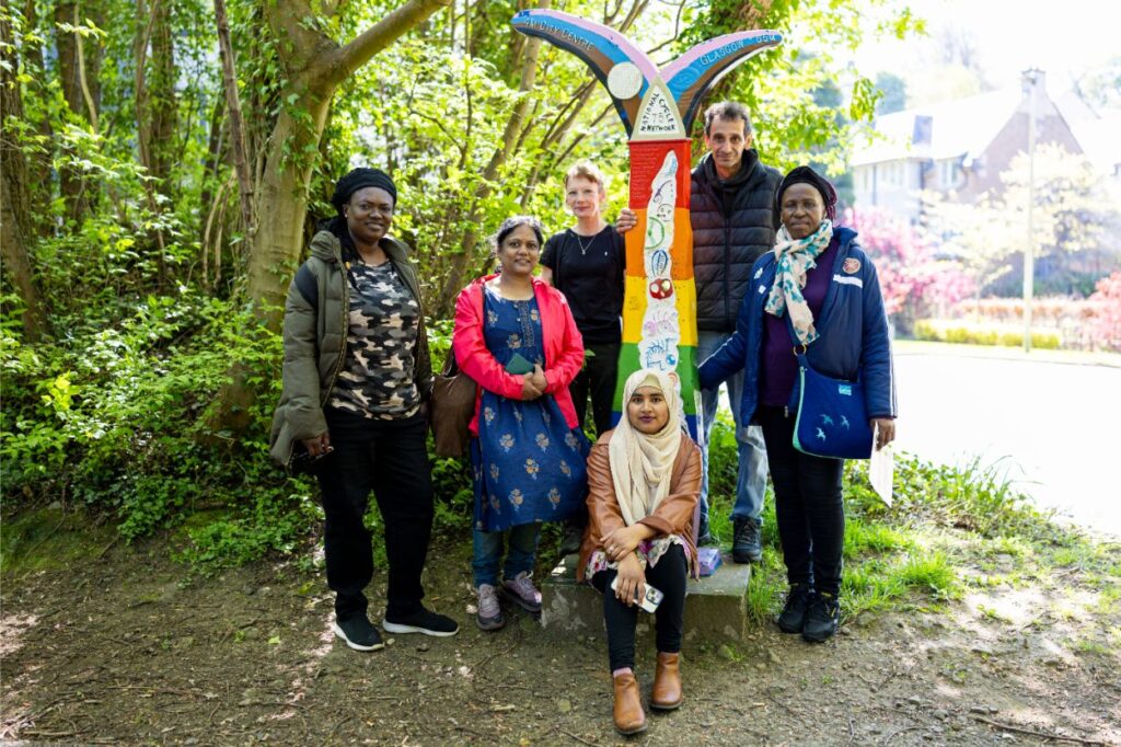 people out walking with SCOREscotland