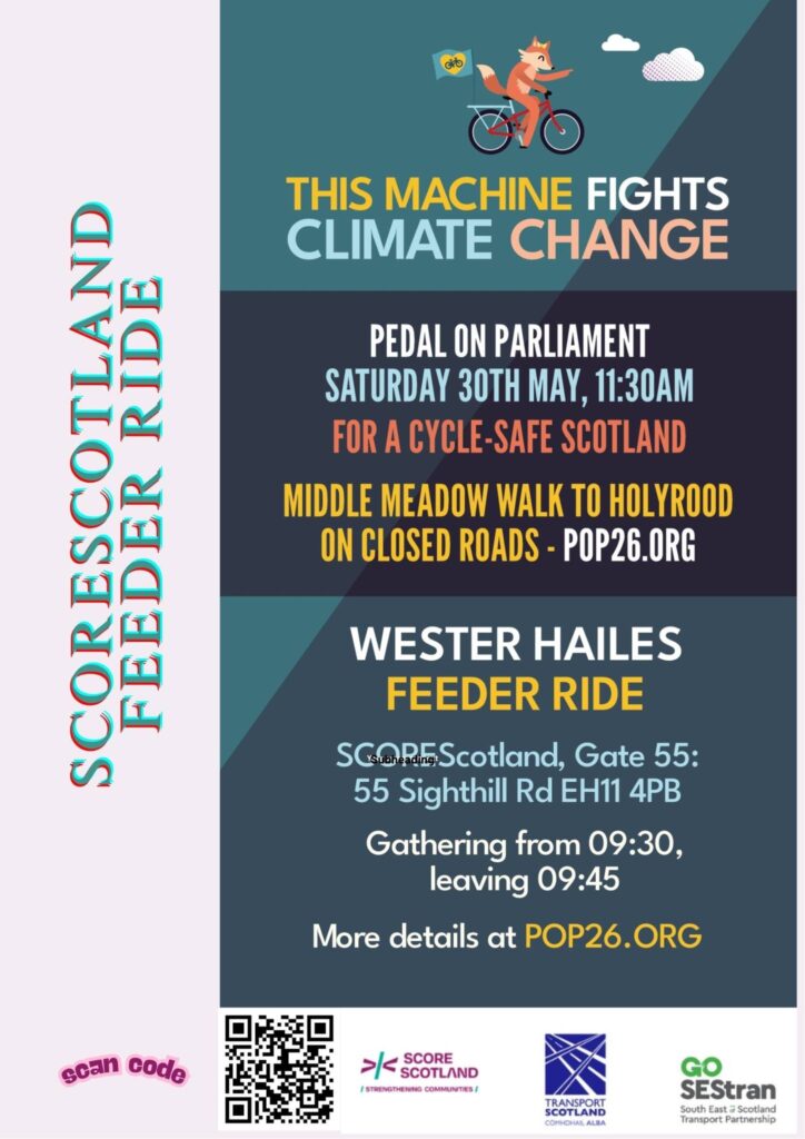 Pedal on parliament flyer